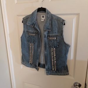 Denim Vest w/ Studs